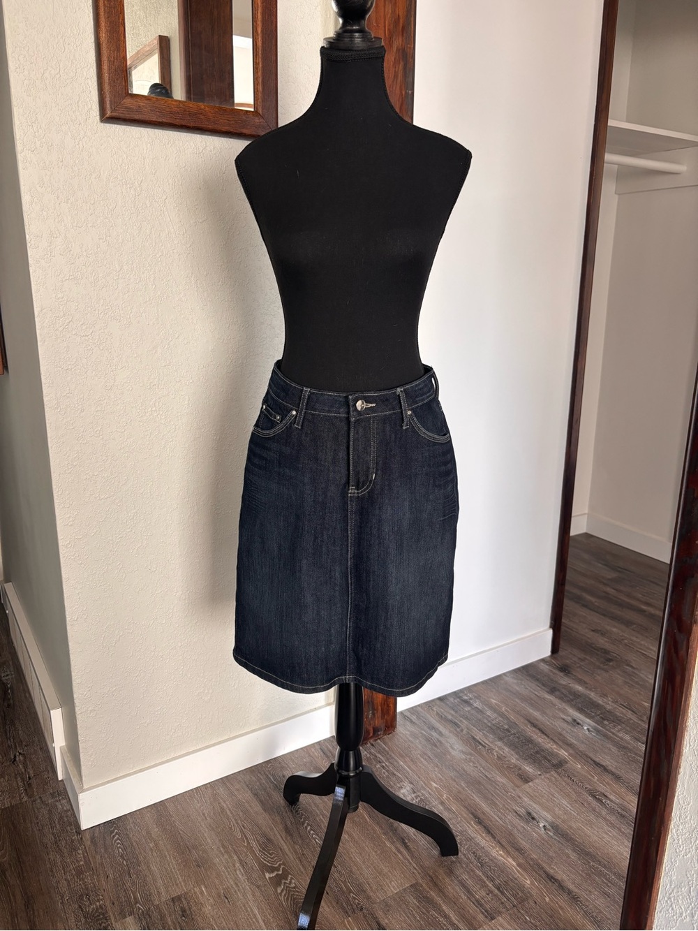 Jag Dark Wash Denim Skirt